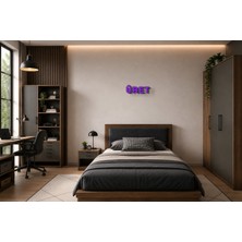 Boyutron Üret Modern 3D Baskı Dekoratif Duvar Yazısı Tablo - Purple - 10 cm Yükseklik