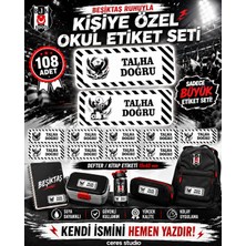 Besiktas Taraftar Etiketi Defter Etiketi Kitap Etiketi Kişiye Özel Suya Dayanıklı Isim Yazılabilien