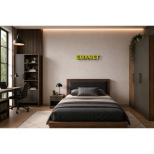 Boyutron Emanet Modern 3D Baskı Dekoratif Duvar Yazısı Tablo - Yellow - 10 cm Yükseklik