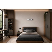 Boyutron Nasip Modern 3D Baskı Dekoratif Duvar Yazısı Tablo - White - 10 cm Yükseklik