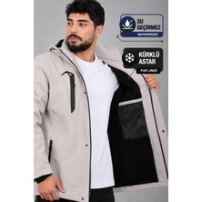 Stil Kombin Su ve Rüzgar Geçirmez Outdoor Softshell Kışlık Mont Pldp 3014_50510