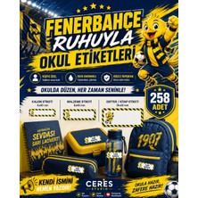 Ceres Studio Fenerbahçe Taraftar Etiketi Okul Etiketi Defter Etiketi Kalem Etiketi Kişiye Özel Suya Dayanıklı