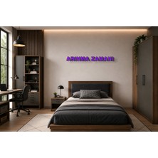 Boyutron Arınma Zamanı Modern 3D Baskı Dekoratif Duvar Yazısı Tablo - Purple - 10 cm Yükseklik