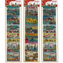 Zenviaa Istanbul Temalı Silikon Buzdolapı Süsü Magnet 6'lı Set ZENVIAAC12