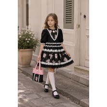 HC Kids Wear Kız Çocuk Prenses Doğum Günü Elbise ve Aksesuar Takımı