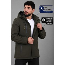 Stil Kombin Su ve Rüzgar Geçirmez Outdoor Softshell Kışlık Mont Pldp 3014_50510