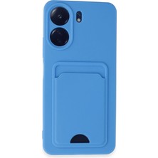 Ankaverse®   Redmi 13C Kılıf Kelvin Kartvizitli Silikon - Mavi