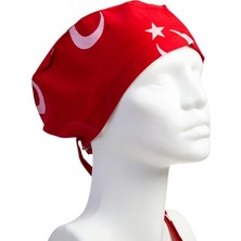 Uslucan Alışveriş Unisex Pamuklu Hemşire Bonesi Desenli Doktor Aşçı Hastane Ameliyathane Cerrahi Scrub Bone