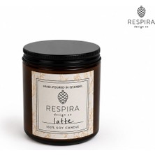 Respira Design Co. %100 Soya Wax Kavanoz Mum - Latte