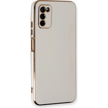 Ankaverse®  Samsung Galaxy A03S Kılıf Volet Silikon - Beyaz