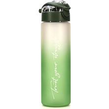 Su Matarası Tritan Geniş Ağız Su Şişesi Gradient Type Spor Matarası Suluğu Bpasız 630 ml Ye