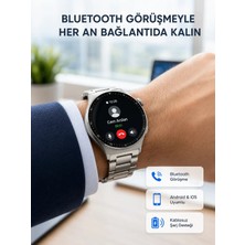 Hsc Bilişim Akıllı Saat Nfc – Bluetooth Arama ve Kablosuz Şarj Özellikli