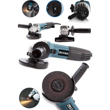 Alman 2400 W 125MM Professional 6 Kademe Devir Ayarlı Avuç Içi Taşlama Makinesi