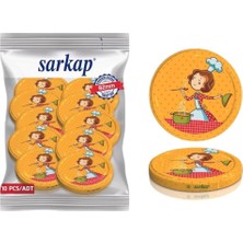 Sarkap Kavanoz Kapağı, 82MM, Hava Geçirmez, Sızdırmaz, Konserve Için Uygun, 10'lu Paket (Aşç