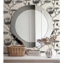 Yuvarlak Ikili Duvar Dekor Aynası/banyo Aynası/konsol Aynası/makyaj Aynası/dekor Aynası Füme