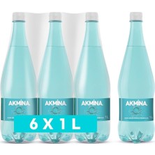Akmina Doğal Zengin Mineralli Maden Suyu 6x1 L