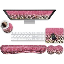 Ergonomik Mouse Pad Klavye Bilek Desteği, Ofis Oyun Çalışma Bilgisayarları Için Kaymaz Kauçuk