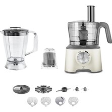 x Refika Birgül Mastermaid Power Multifunctional 10 In 1 Swiss Cream Mutfak Robotu 2000W