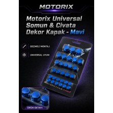 Universal Somun & Civata Dekor Kapak - Mavi