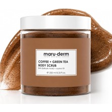 Maruderm Kahve ve Yeşil Çay Özlü Vücut Peelingi – Bha & Jojoba Yağı ile Arındırıcı, Sö