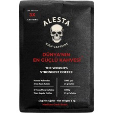Yüksek Kafeinli Öğütülmüş Filtre Kahve 1000 gr