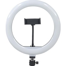 Youtuber Tiktok Çekim Işıklı Makyaj Işığı Ring Light 10 Inç Extra Büyük Boy LED 3 Renk 3