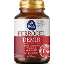 Ferrocel – Demir Bisglisinat, Vitamin D3 ve Vitamin C 60 Kapsül