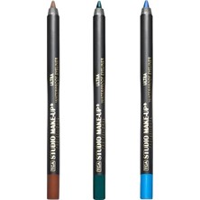 Make Up 3'lü Renk Ultra Waterproof Suya Fayanıklı Eyeliner Göz Kalemi Seti