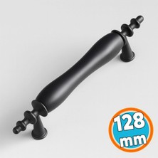 Porselen Siyah 128 mm Kulpları Mobilya Mutfak Kulplar Dolabı Çekmece Kulbu Dolap Kapak Kulpu