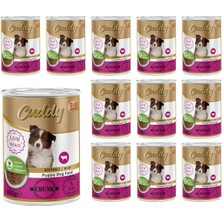 Yavru Köpek Biftekli ve Jöleli Konserve Mama 400 gr x 12 Adet