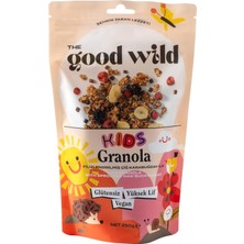 Kids Granola - Glutensiz Atıştırmalık, Yulaf Ezmesi ve Kurutulmuş Meyve, Vegan, 250 G