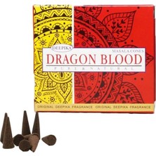 Deepika Masala Agarbatti // Pure & Natural Incense Konık Tütsü (Şelale Geri Akışkanlı) (Dragon