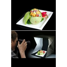 Mobee Ürün Çekim Çadırı Mini Fon Fotoğraf Stüdyosu Ledli Işık Perdesi