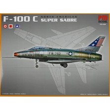 Pm Model North American F-100 C Super Sabre Avcı-Bombardıman Uçağı Plastik Maketi