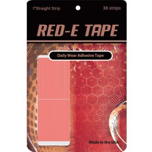 Truetape Red-E Tape™ Protez Saç Bandı Düz 1' x 3'' (2,5cm x 7,5cm) 36 Adet