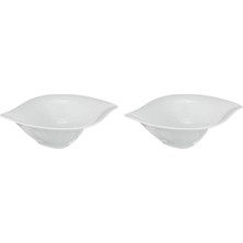 04A+P017188 Leaf Çorba Kasesi, Porselen 2li Paket