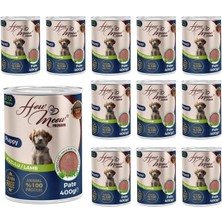Yavru Köpek Kuzulu Pate Yaş Mama 400 gr x 12 Adet