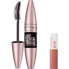 New York Lash Sensational Yelpaze Etkili Intense Black Maskara - Ekstra Siyah 9.5 ml & Mini Super St