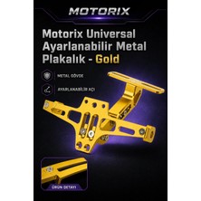 Universal Ayarlanabilir Metal Plakalık - Gold
