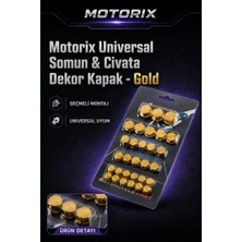 Universal Somun & Civata Dekor Kapak - Gold