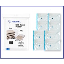 Family Co. Vakumlu Hurç Poşet Setleri 8 Parça 50X70-4 Adet , 60X80-4 Adet