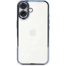 Ankaverse®  iPhone 16 Plus Kılıf  Lensli Silikon - Açık Mavi