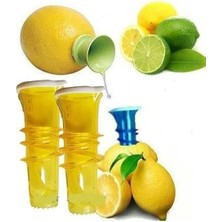 Vidalı Limon Sıkıcı Limon Suyu Pratik Kapaklı 2 Adet