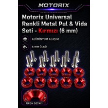 Universal Renkli Metal Pul&vida Seti - Kırmızı