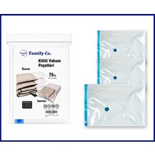Family Co. Vakumlu Hurç Poşet Setleri Battal Boy 3 Adet 80X100 - 2 ADET 100 x 130 - 1 ADET