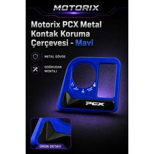 Pcx Metal Kontak Koruma Çerçevesi - Mavi
