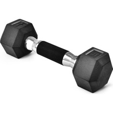 Kauçuk Kavrama Kaplı Altıgen Dambıllar - Kaymaz El Ağırlıkları 2,27-22,7 kg Tekli