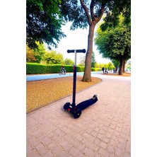 HT208 3 Tekerlekli Yeni Nesil Scooter - Işıklı Tekerlekli - Arkadan Frenli
