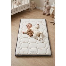 Artex 5cm Cotton Süngerli Bebek Çocuk Beşik Yatağı 70X130 Park Yatak Oyun Parkı Yatağı