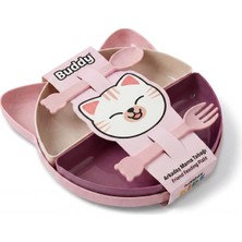 Kitty 7 Parça Mama Tabağı Seti, Bölmeli, Bpa Içermez, Bulaşık Makinesinde Yıkanabilir (Pemb